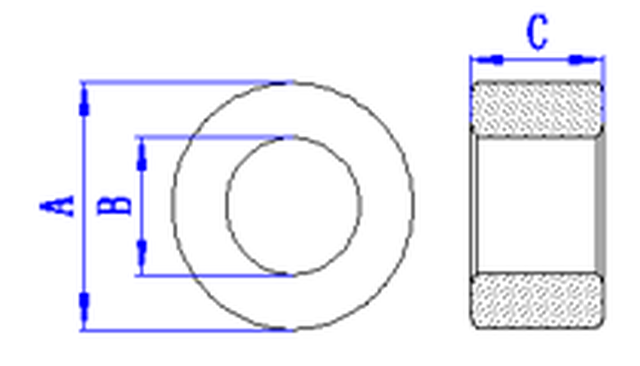 T Cores Dimensional drawing